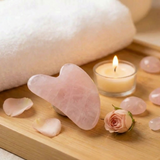 5 PC Rose Quartz Massage Beauty Set - Ultimate Self-Care Collection