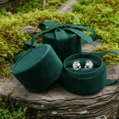 Z ARRON DESIGN Serenity Moonstone kobbertråd vedhæng halskæde