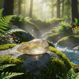 Engelshaar Rutilquarz Tropfenförmiger Cabochon