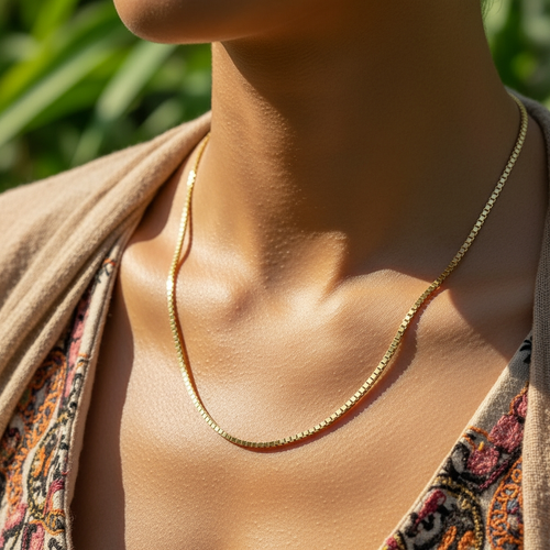 Z ARRON DESIGN Serenity Moonstone kobbertråd vedhæng halskæde