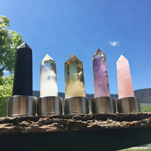Bouteille d'eau en cristal + étui de transport