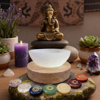 Selenite Serenity Light + Chakra Stones Set - 70% Off