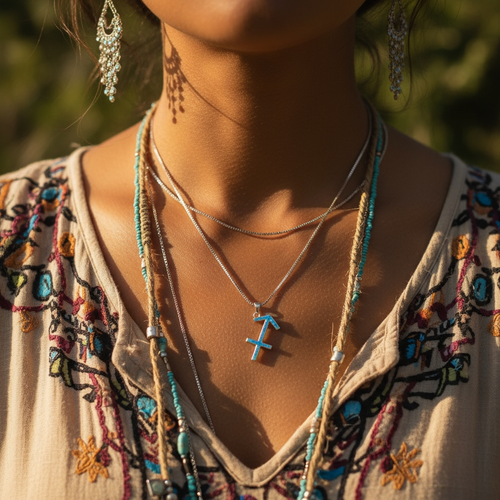 Z ARRON DESIGN Serenity Moonstone kobbertråd vedhæng halskæde