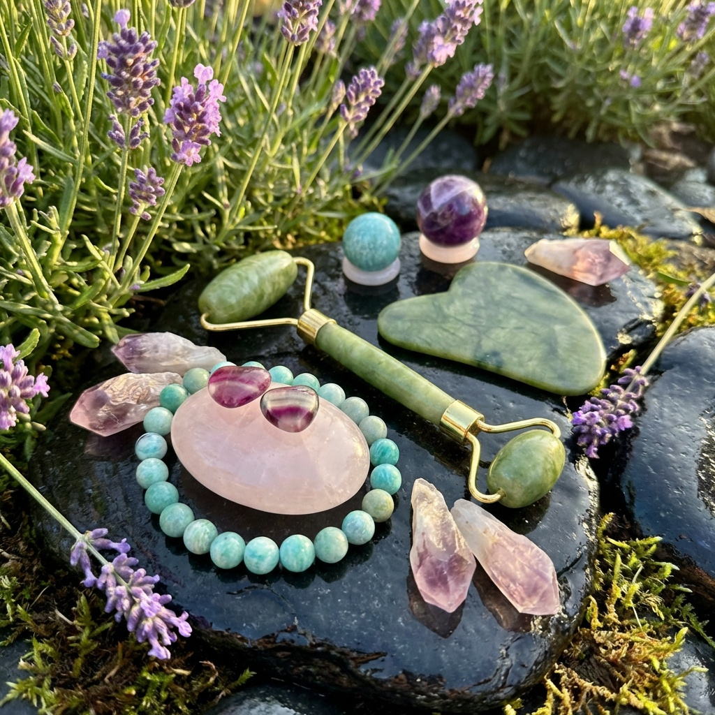 Amazonite & Nephrite Jade Gentle Balance Ritual Set