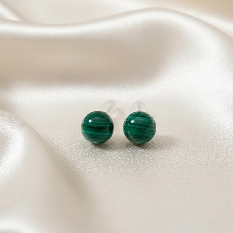 Βραχιόλι Mala African Bloodstone με βελούδινο πουγκί
