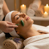 Amethyst-Makramee-Anhänger-Halskette