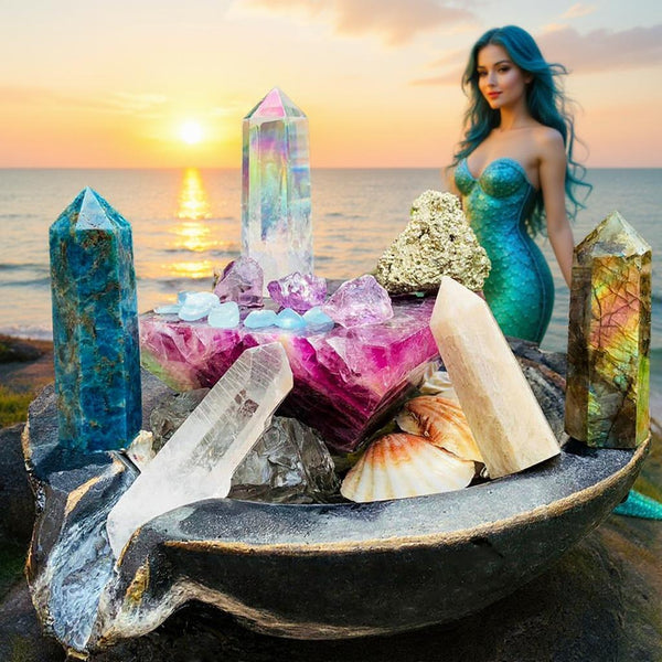 16-Piece Mermaid Enchantment Crystal Set 🧜‍♀️