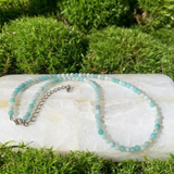 Z ARRON DESIGN Serenity Mondstein Kupferdraht-Anhänger-Halskette