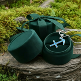 Z ARRON DESIGN Serenity Moonstone kobbertråd vedhæng halskæde