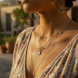 Z ARRON DESIGN Serenity Moonstone Koparvír Hengiskraut Hálsmen