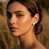 Z ARRON DESIGN Serenity Moonstone kobbertråd vedhæng halskæde