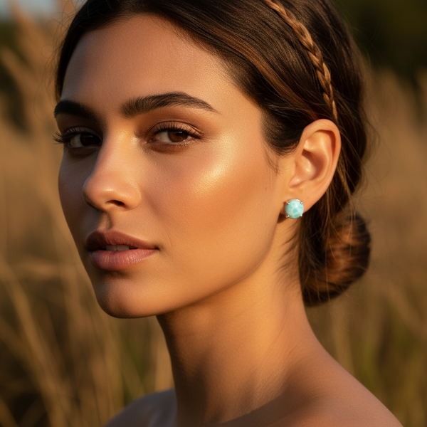 Z ARRON DESIGN Serenity Moonstone kobbertråd vedhæng halskæde