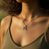 Z ARRON DESIGN Serenity Moonstone kobbertråd vedhæng halskæde