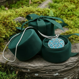 Z ARRON DESIGN Serenity Moonstone kobbertråd vedhæng halskæde