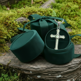 Z ARRON DESIGN Serenity Moonstone kobbertråd vedhæng halskæde