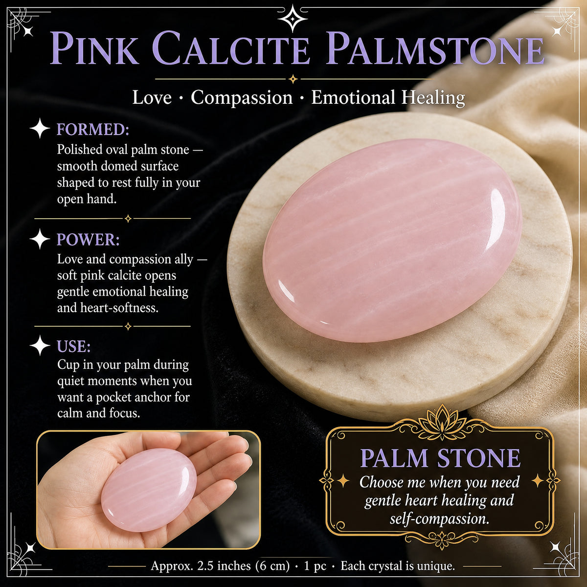 Pierre de palme lapis-lazuli