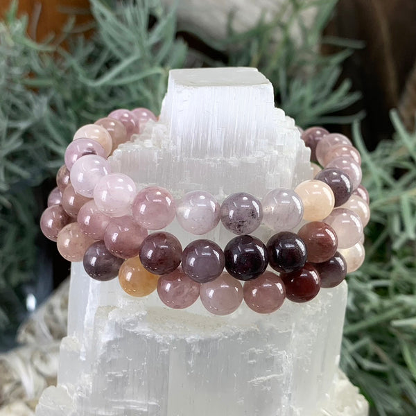 Mala Purple Aventurine armband með flauelspoki