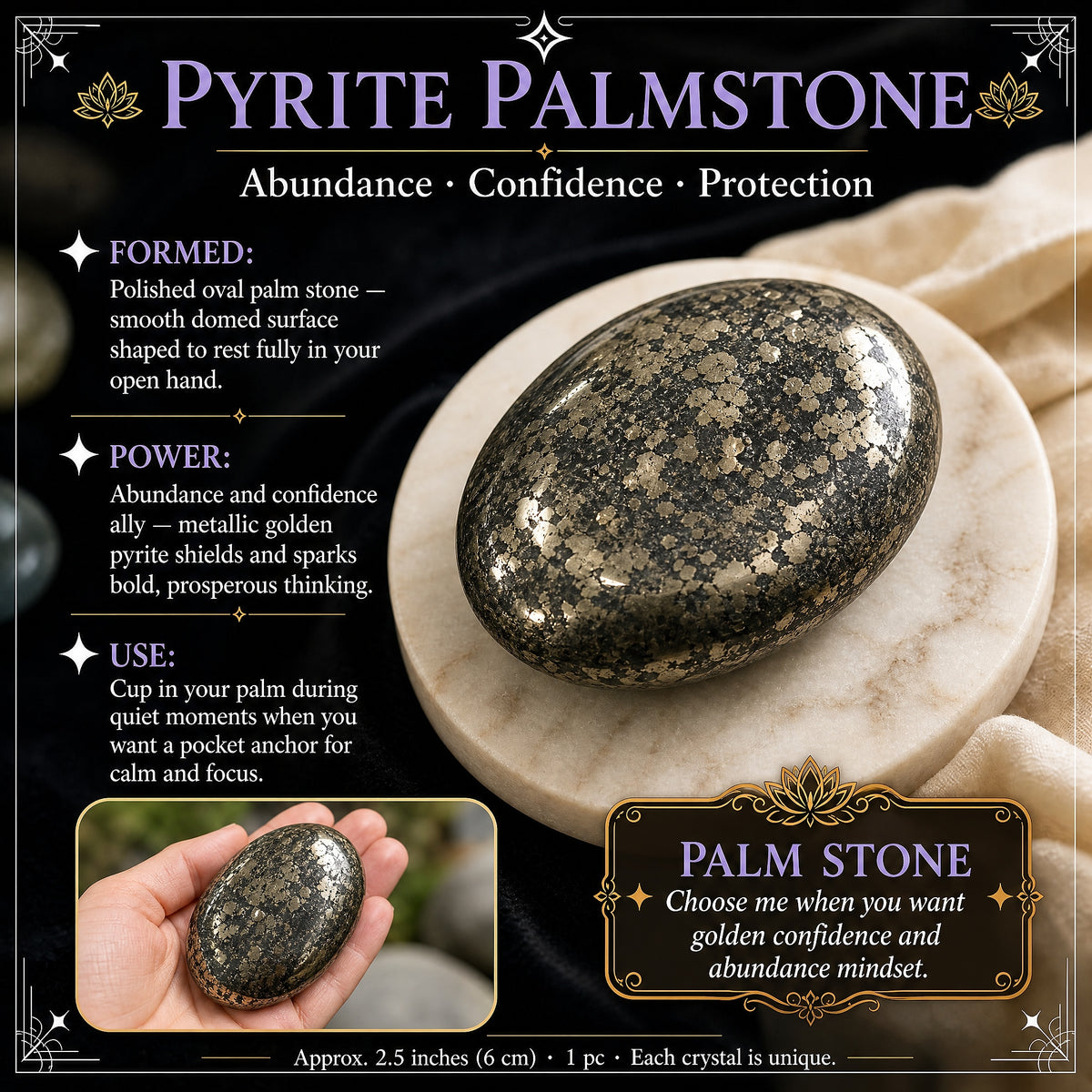 Pyrite Palmstone