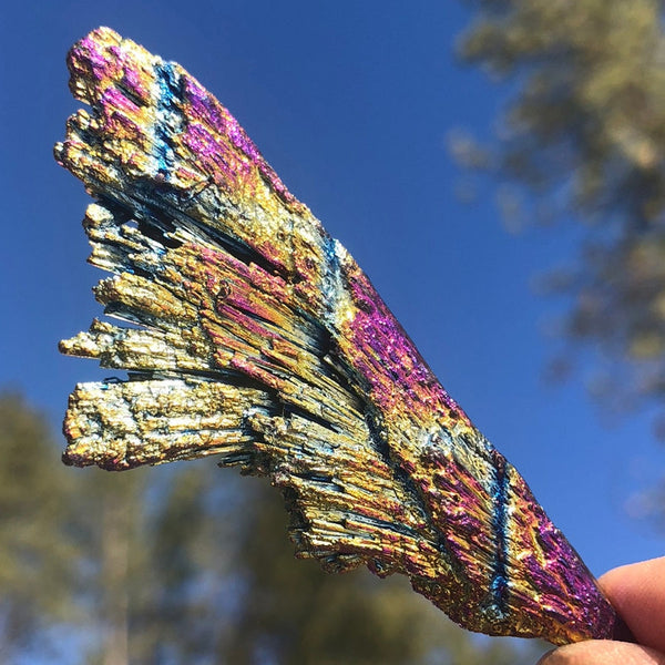 GRATIS GIVEAWAY! Peacock Titanium Kyanite - (Betal bare forsendelsesomkostninger)