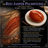 Rød Jaspis palmesten