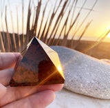 Red Obsidian Pyramid - Medium - pyramids