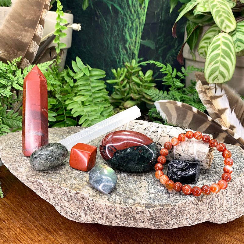 Verndandi Red Jasper + Allies Crystal Collection