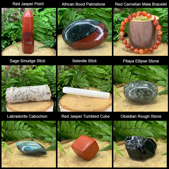 Verndandi Red Jasper + Allies Crystal Collection