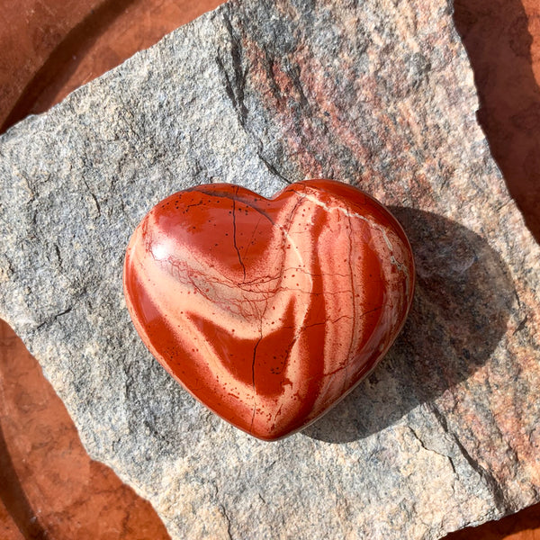 Red Jasper Heart