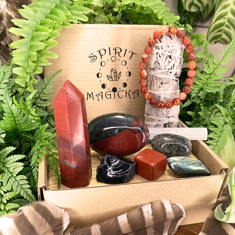 Verndandi Red Jasper + Allies Crystal Collection