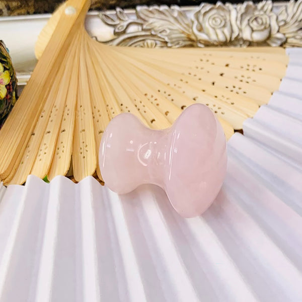 Rose Quartz Mushroom-Shaped Facial Massage Tool