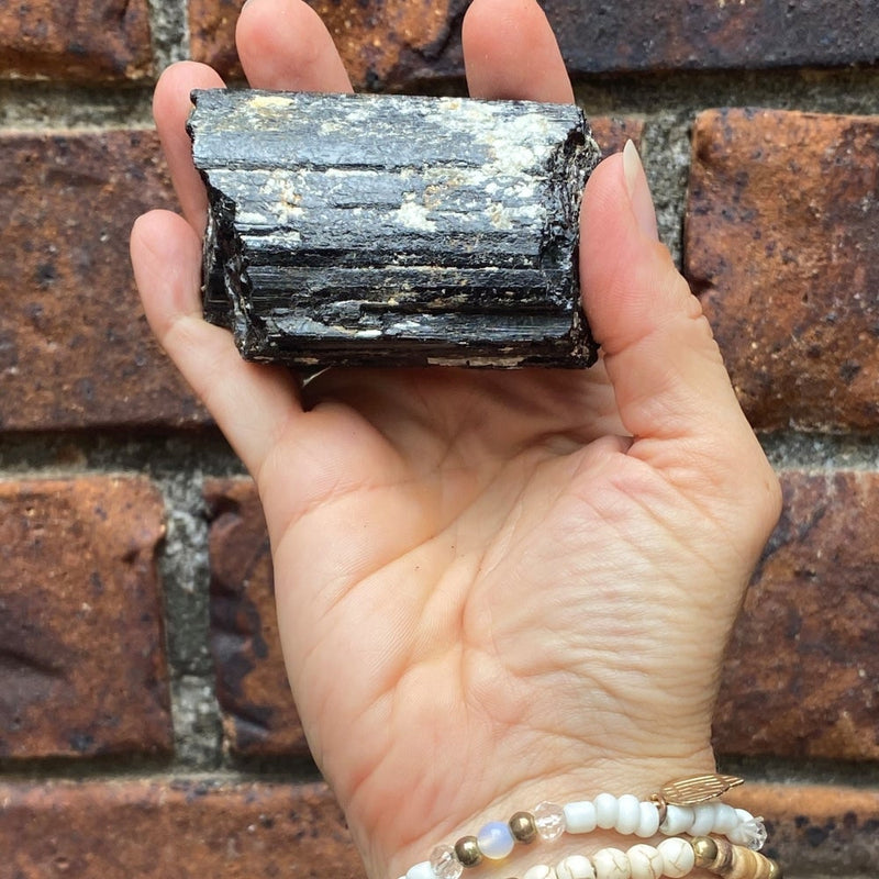 Rough Black Tourmaline Chunk - rawstone