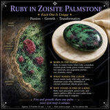 Ruby i Zoisite Palmstone