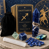 ♐ Bogmaður - 22. nóvember - 21. desember - Zodiac Crystal Fusion Sett með poka