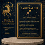 ♐ Bogmaður - 22. nóvember - 21. desember - Zodiac Crystal Fusion Sett með poka