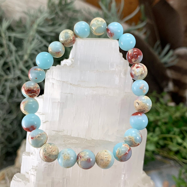 GRATIS GIVEAWAY! Mala Azure Variscite-armbånd - (betal bare forsendelsesomkostninger)