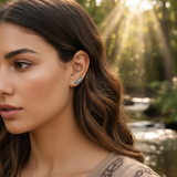 Z ARRON DESIGN Serenity Moonstone kobbertråd vedhæng halskæde