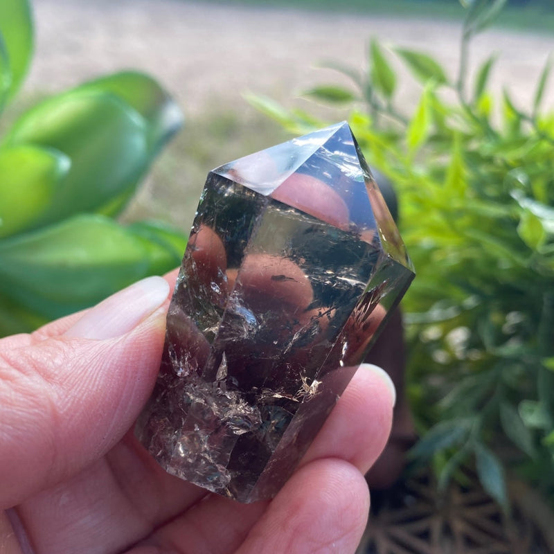 Smoky Quartz Diamond Cut Crystal - generator