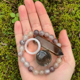 Z ARRON DESIGN Serenity Moonstone kobbertråd vedhæng halskæde