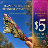 Rainbow Peacock Titanium Kyanite blæser