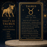 ♉ Naut - 20. apríl - 20. maí - Zodiac Crystal Fusion Sett með poka
