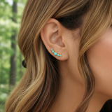 Z ARRON DESIGN Serenity Moonstone kobbertråd vedhæng halskæde