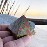 Unakite Pyramid - Medium - pyramids