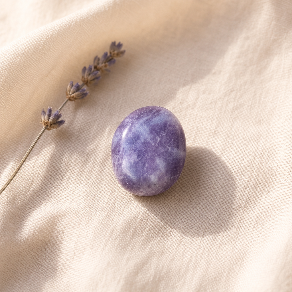 Lepidolite close-up